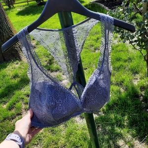 Victoria's Secret Grey Lace Bralette